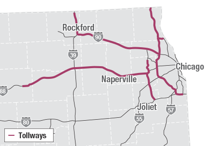 Illinois Tollways Map